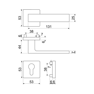 RK.C26.BORMIO.BB.ANT kľučka na dvere RK.C26.BORMIO.BB.ANT kľučka na dvere