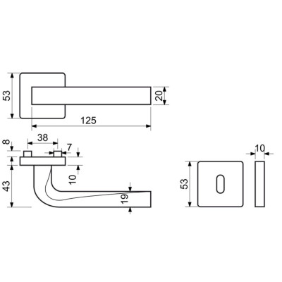 RK.C2.ROMA.BB.NIMAT kľučka na dvere