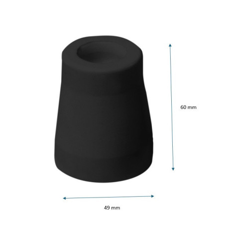 Zarážka GUMA stredná čierna