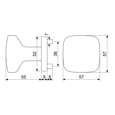 RK.KNOB.C2.BARI.NIMAT bilă pentru ușă