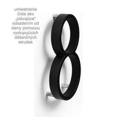 RN.125V.0.CE număr "0" negru