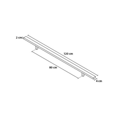 Mâner 120/80 pătrat pe o parte