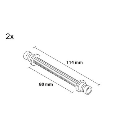 Mâner 120/80 rotund și conic cu două fețe