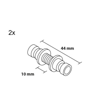 Mâner 120/80 rotund și conic cu două fețe