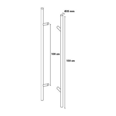 Mâner 150/100 rotund și conic cu două fețe