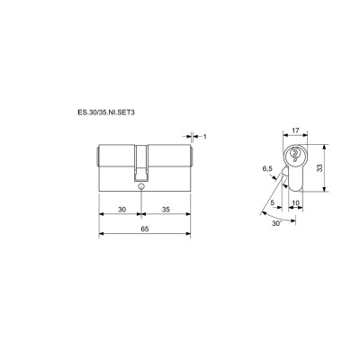 ES.30/35.NI.SET3 set de 3 inserturi