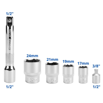 Momentový kľúč na kolesá 1/2" 40-220 Nm SN1738