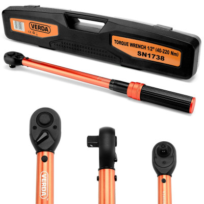 Momentový kľúč na kolesá 1/2" 40-220 Nm SN1738