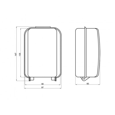 Cutie impermeabilă pentru cheii 135x100x60mm Cutie impermeabilă pentru cheii 135x100x60mm