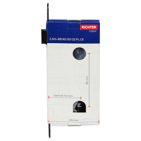 Z.301-BB.90/50/22.PL.CE broască ușă,, Tastă stilou BB