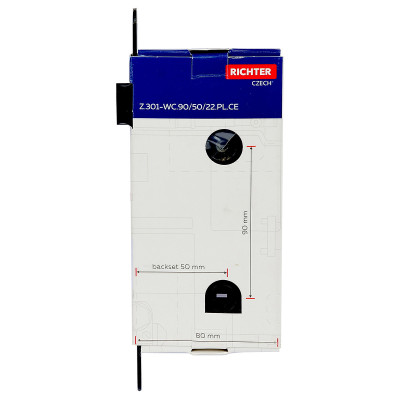 Z.301-WC.90/50/22.PL.CE broască ușă