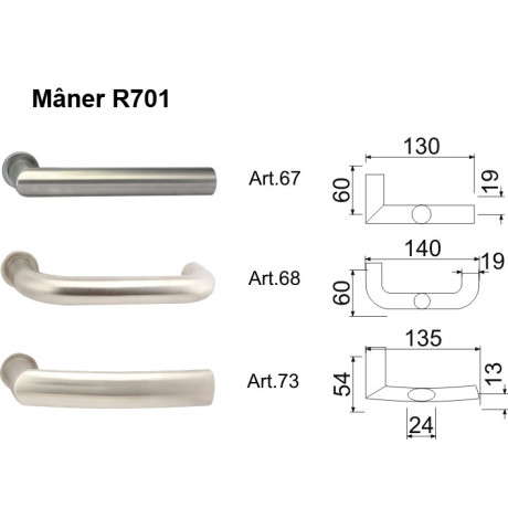 R.701.ZB.N.TB3 mânere de forjate