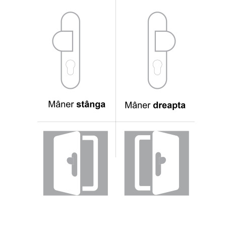 MAJA clanță pentru ușa de intrare bronz