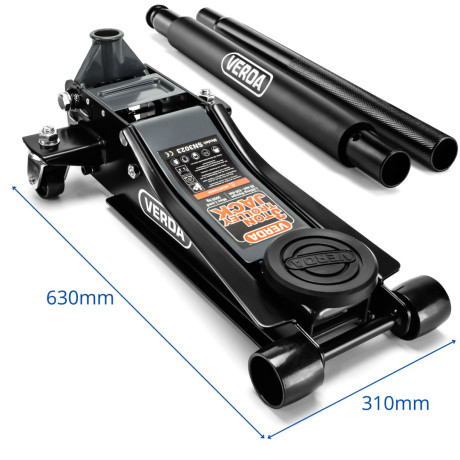 Cric hidraulic, cu profil redus, cu două pistoane 3T SN3023