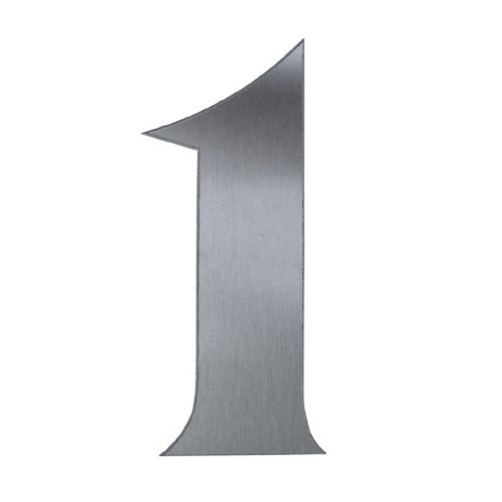 Număr de casă descriptiv 120mm oțel inoxidabil  č.1