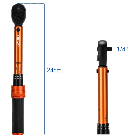 Cheie cu clichet cu blocare 1/4" 1–25 Nm + valiză SN1751