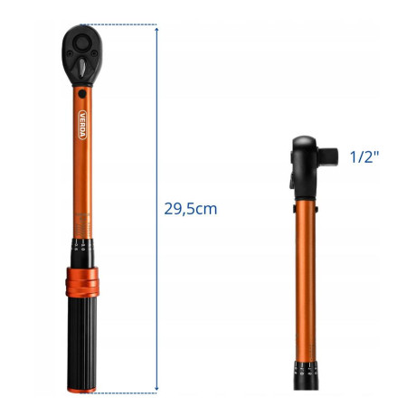 Cheie dinamometrică pentru bujii 1/2" 10–60 Nm SN1752