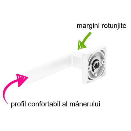ERGO BB mâner pentru ușă alb