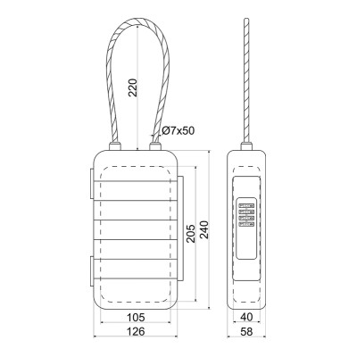 KB.G13 cutie de chei impermeabilă