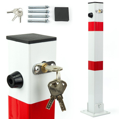 US03K stâlp pliabil cu încuietoare alb