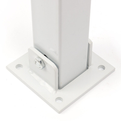 US03K stâlp pliabil cu încuietoare alb