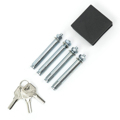 US03K stâlp pliabil cu încuietoare alb