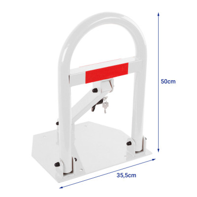 US09K blocaj de parcare pliabil alb