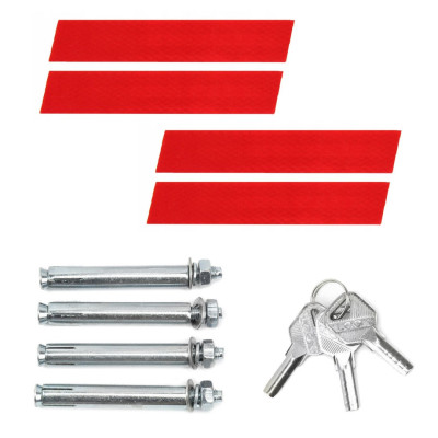 US23 blocaj de parcare pliabil alb