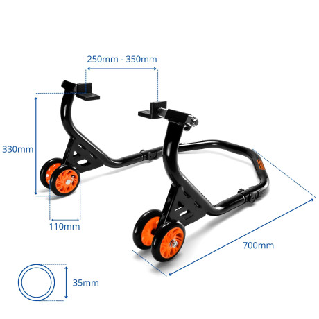 Suport pentru motocicletă cu adaptor tip L SN1720