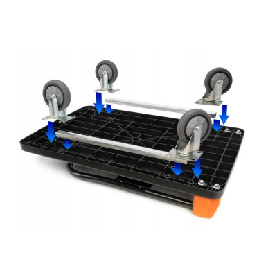 Cărucior platformă pliabil pentru transport D300A