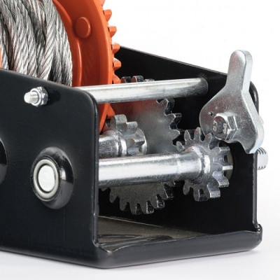 D1130 troliu manual cu cablu, cu manivelă, 544 kg