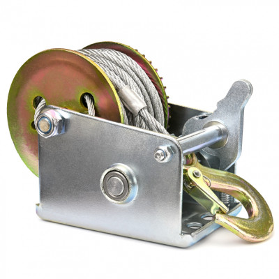 WK540 troliu manual cu cablu, cu manivelă, 545 kg