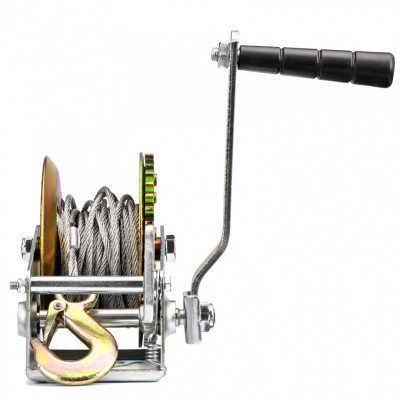 WK540 troliu manual cu cablu, cu manivelă, 545 kg