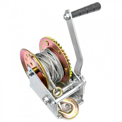 WK540 troliu manual cu cablu, cu manivelă, 545 kg