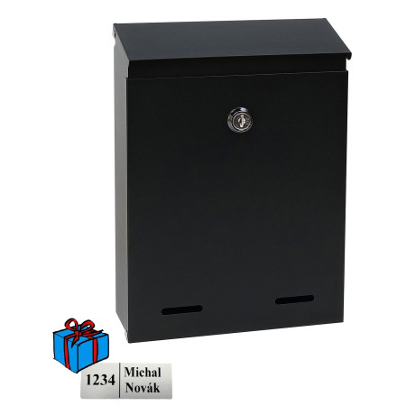 BK.516.CM cutie poștală neagră