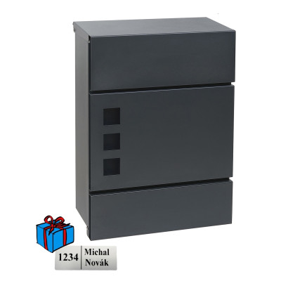 BK.525.G.AM cutie poștală antracit