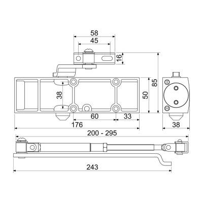 RZ.903.CE amortizor ușă