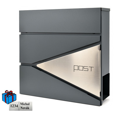 D3693 cutie poștală inox / antracit