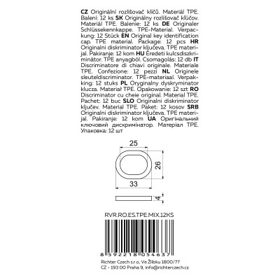 RVR.RO.ES.TPE.MIX.12KS Diferențiator pentru chei