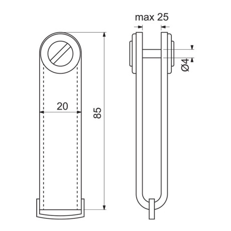 RP.ORGANIZER.HND Breloc din piele