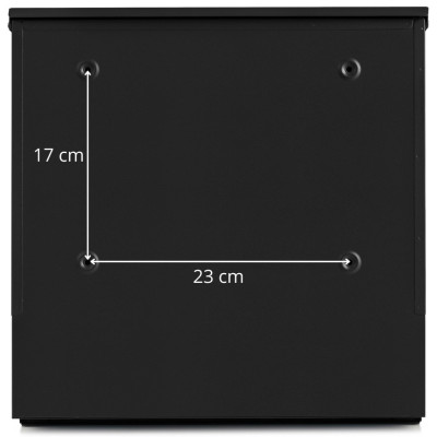 D3638 Cutie poștală neagră + imitație lemn