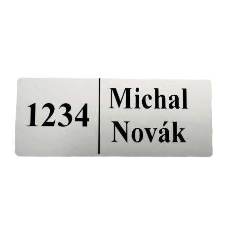 D3638 Cutie poștală neagră + imitație lemn