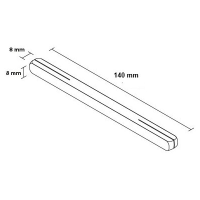 Ax pătrat 140 mm pentru mâner