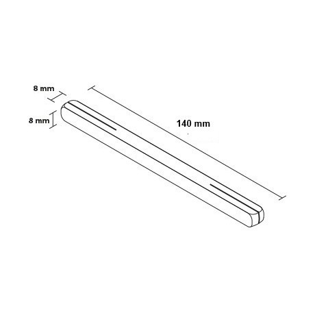 Ax pătrat 140 mm pentru mâner