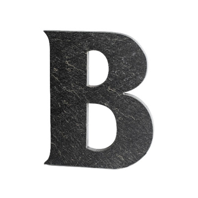 Număr de casă din ardezie, litera „B”