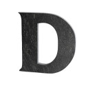 Număr de casă din ardezie, litera „D”