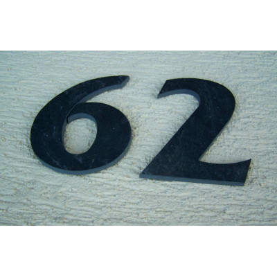 Număr de casă din ardezie, litera „E”