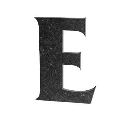 Număr de casă din ardezie, litera „E”