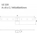 UZ 220 zăvor de blocare