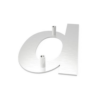 písmeno "b" 155mm nerez 